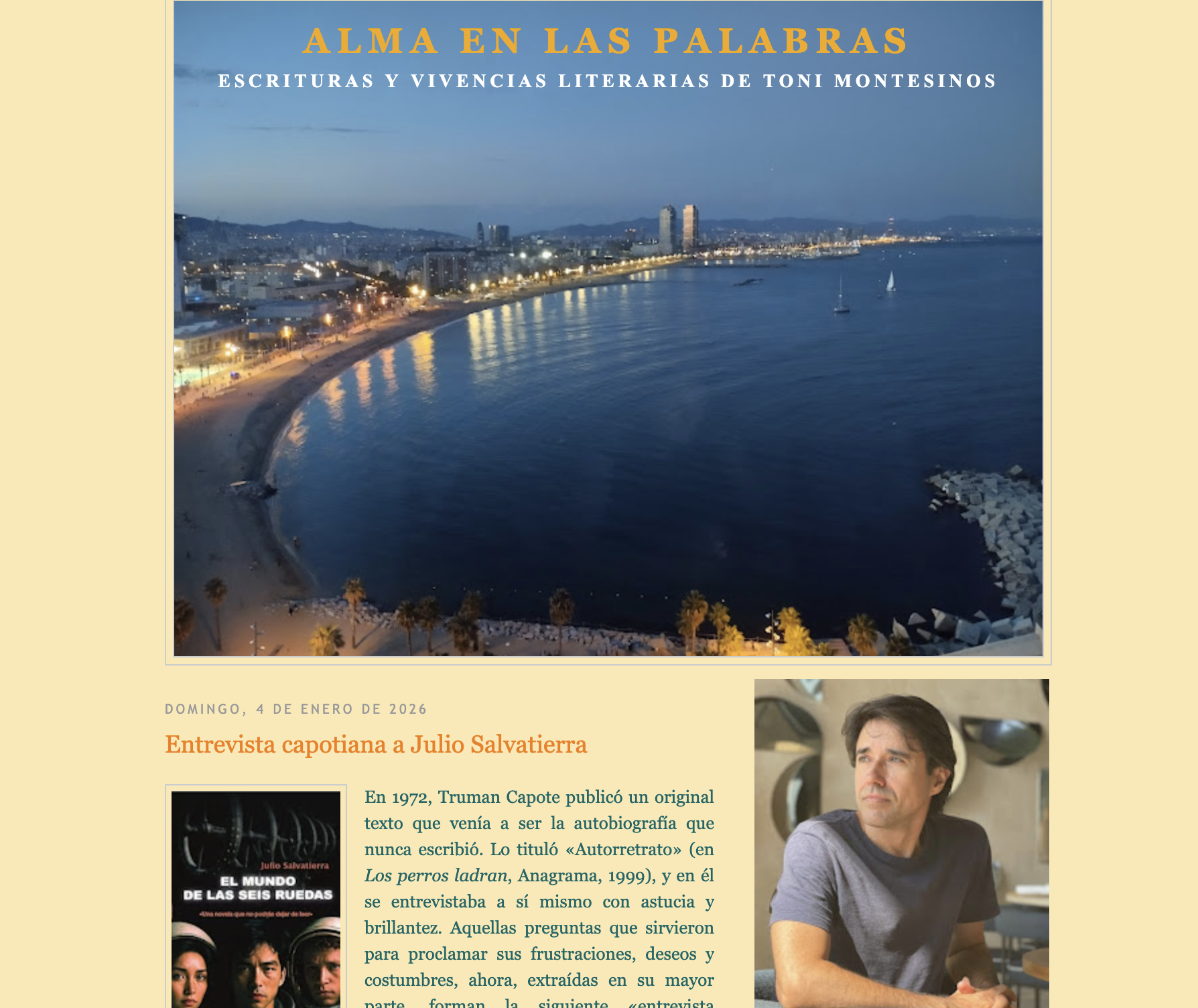 Entrevista en el Blog de Toni Montesinos